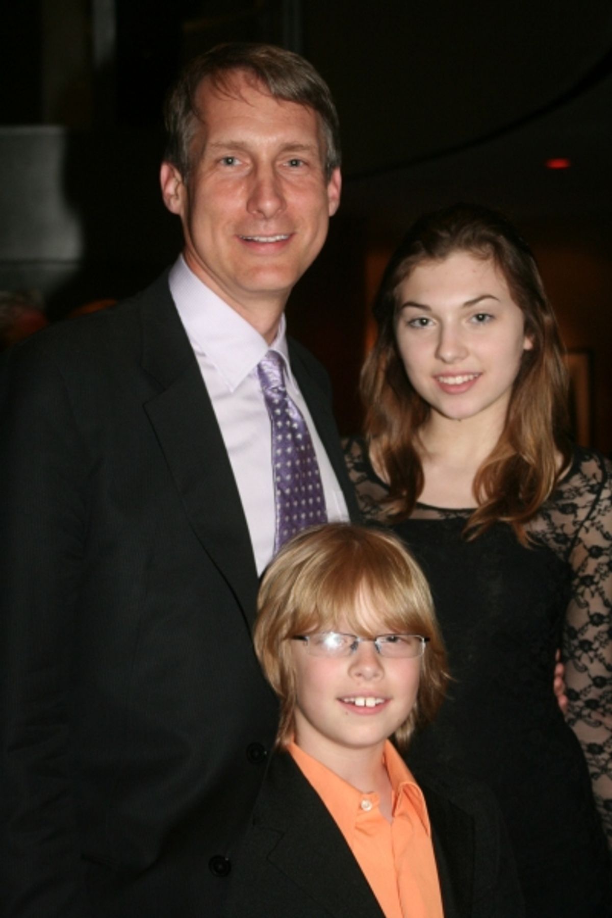 Gregg Edelman with his children Zoe and Ethan at 
