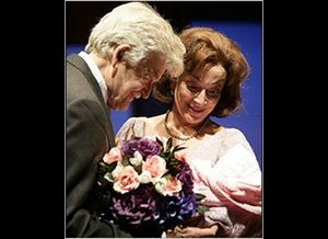 Dixie Carter and Hal Halbrook in Be My Baby at Houston's Alley Theater - Photos by T. Photo