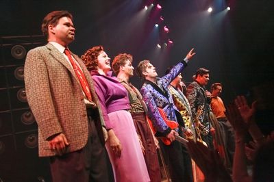 Hunter Foster, Elizabeth Stanley, Levi Kreis, Robert Britton Lyons, Eddie Clendening, Photo