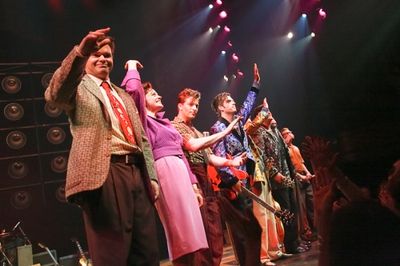 Hunter Foster, Elizabeth Stanley, Levi Kreis, Robert Britton Lyons, Eddie Clendening, Photo