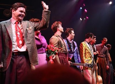 Hunter Foster, Elizabeth Stanley, Levi Kreis, Robert Britton Lyons, Eddie Clendening, Photo