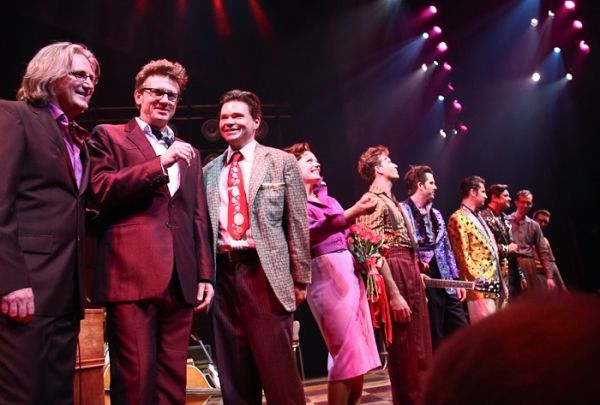 Eric Schaeffer, Chuck Mead, Hunter Foster, Elizabeth Stanley, Levi Kreis, Robert Brit Photo