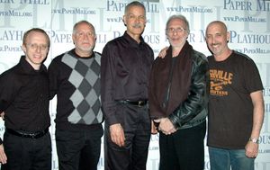 The on stage band-Ed Goldschneider, Steve Bartosik, Bill Strauss, Frank T. Basile, Da Photo