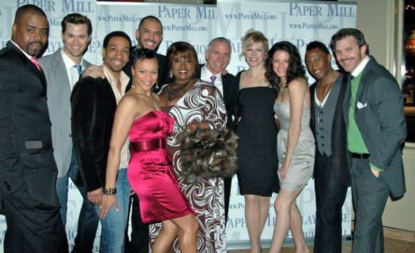 The Cast, Director and Choreographer-Bernard Dotson, Andrew Rannells, E. Clayton Corn Photo