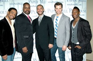 E. Clayton Cornelious, Bernard Dotson, Dennis Stowe, Andrew Rannells, and Eric LaJuan Photo