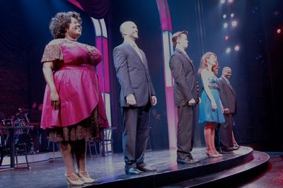 Maia Nkenge Wilson, Dennis Stowe, Andrew Rannells, Jackie Burns, Bernard Dotson Photo