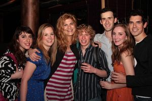 Kristen Johnston with members of the cast Photo