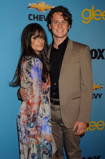 Lea Michele and Jonathan Groff Photo