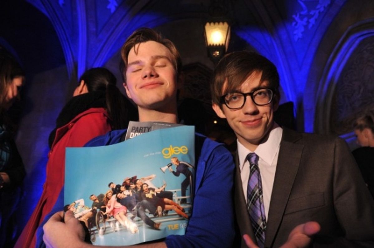 Chris Colfer and Kevin McHale  at 