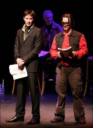 Keanu Reeves and Bronson Pinchot @ BroadwayWorld Keanu Reeves and Bronson Pinchot Photo