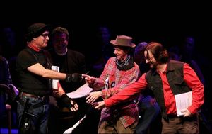 Tom Hanks, Dana Carvey and Bronson Pinchot @ BroadwayWorld Tom Hanks, Dana Carvey and Bronson Pinchot Photo