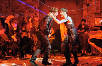 John Gallagher Jr., Tony Vincent and AMERICAN IDIOT Company 
 Photo