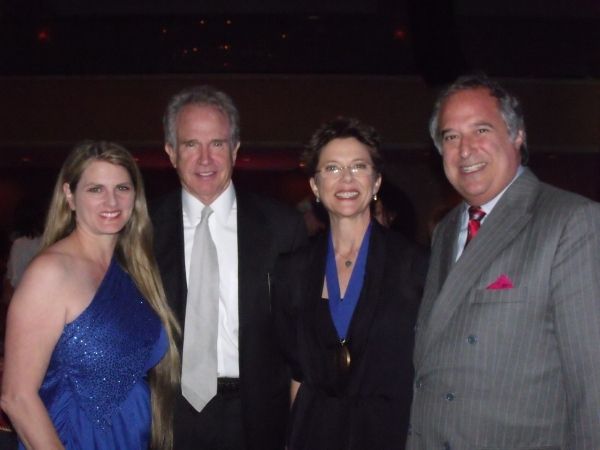 Bonnie Comley, Warren Beaty, Annette Bening and Stewart F. Lane Photo