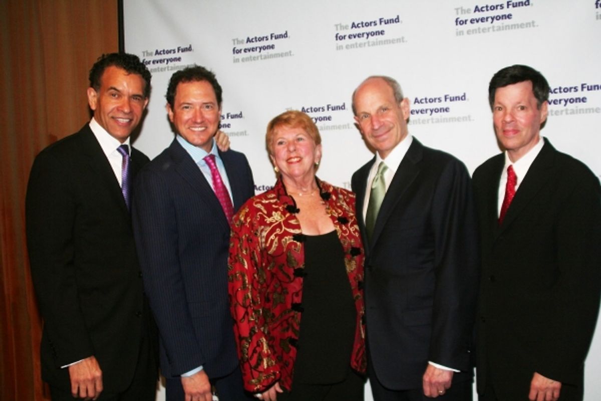 Brian Stokes Mitchell, Kevin McCollum, Abby Schroeder, Jonathan Tisch and Michael A. Kerker at 