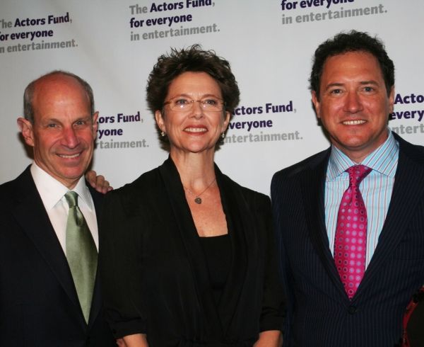 Jonathan Tisch, Annette Benning and Kevin McCollum Photo