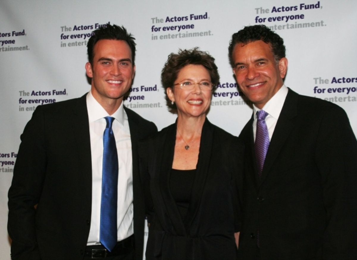 Cheyenne Jackson, Annette Bening and Brian Stokes Mitchell at 