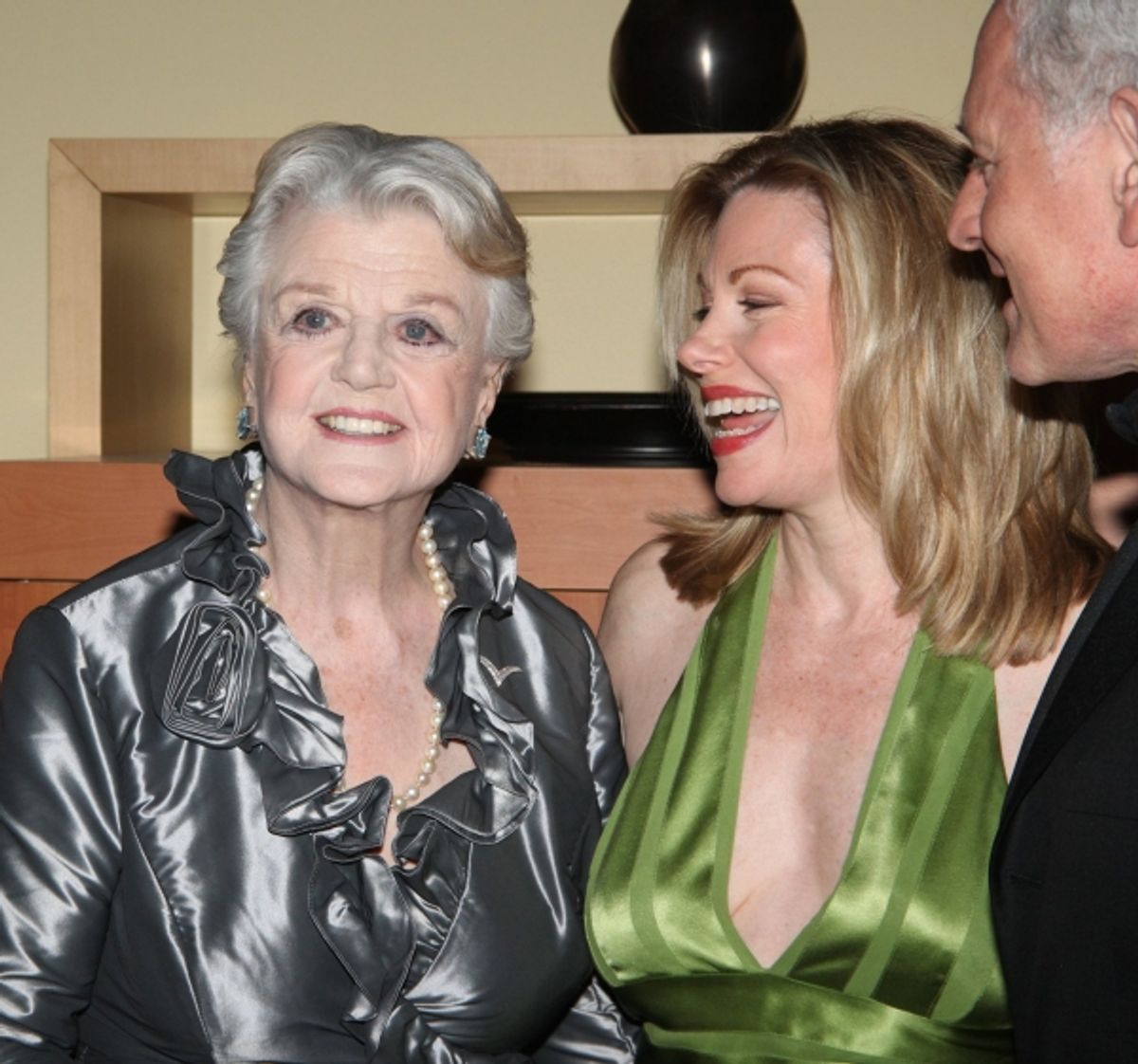 Angela Lansbury, Marin Mazzie & Victor Garber at 