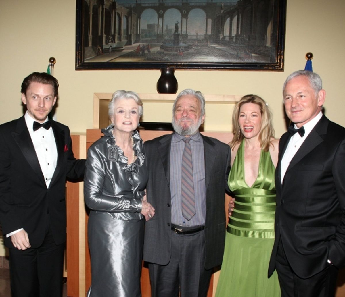 Jason Danieley, Angela Lansbury, Stephen Sondheim, Marin Mazzie & Victor Garber at 