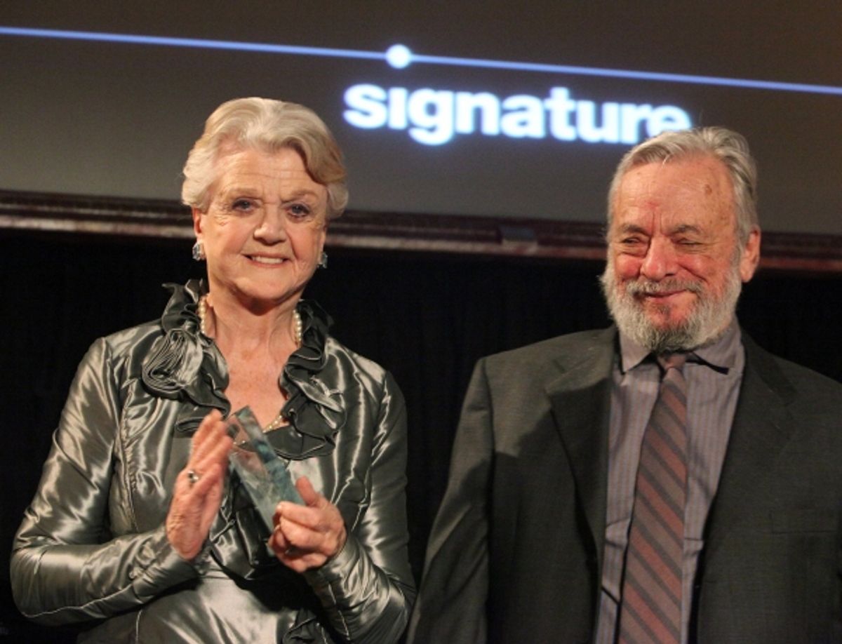 Angela Lansbury and Stephen Sondheim at 
