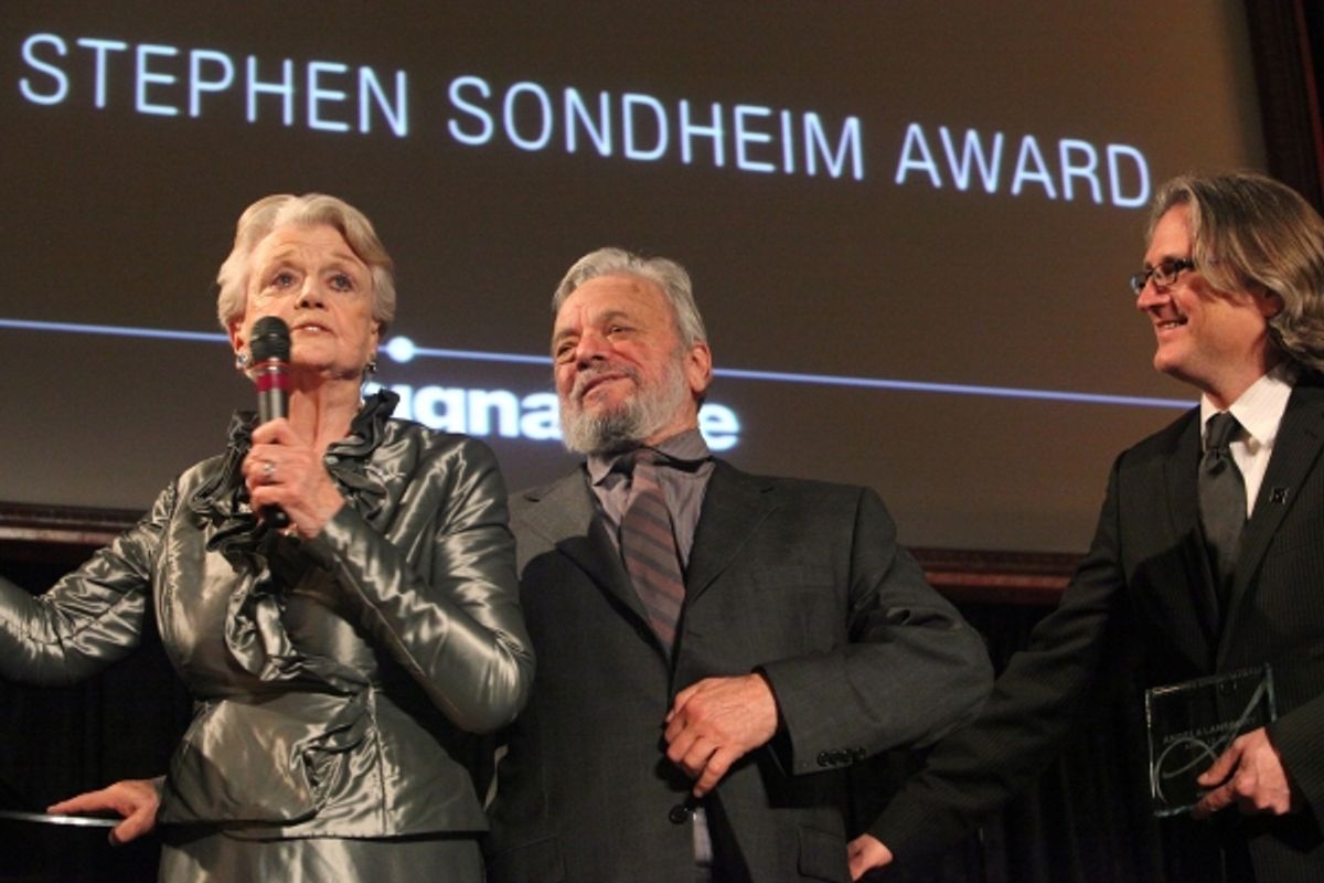 Angela Lansbury, Stephen Sondheim and Eric Schaeffer at 