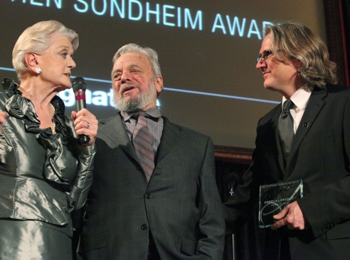 Angela Lansbury, Stephen Sondheim and Eric Schaeffer at 
