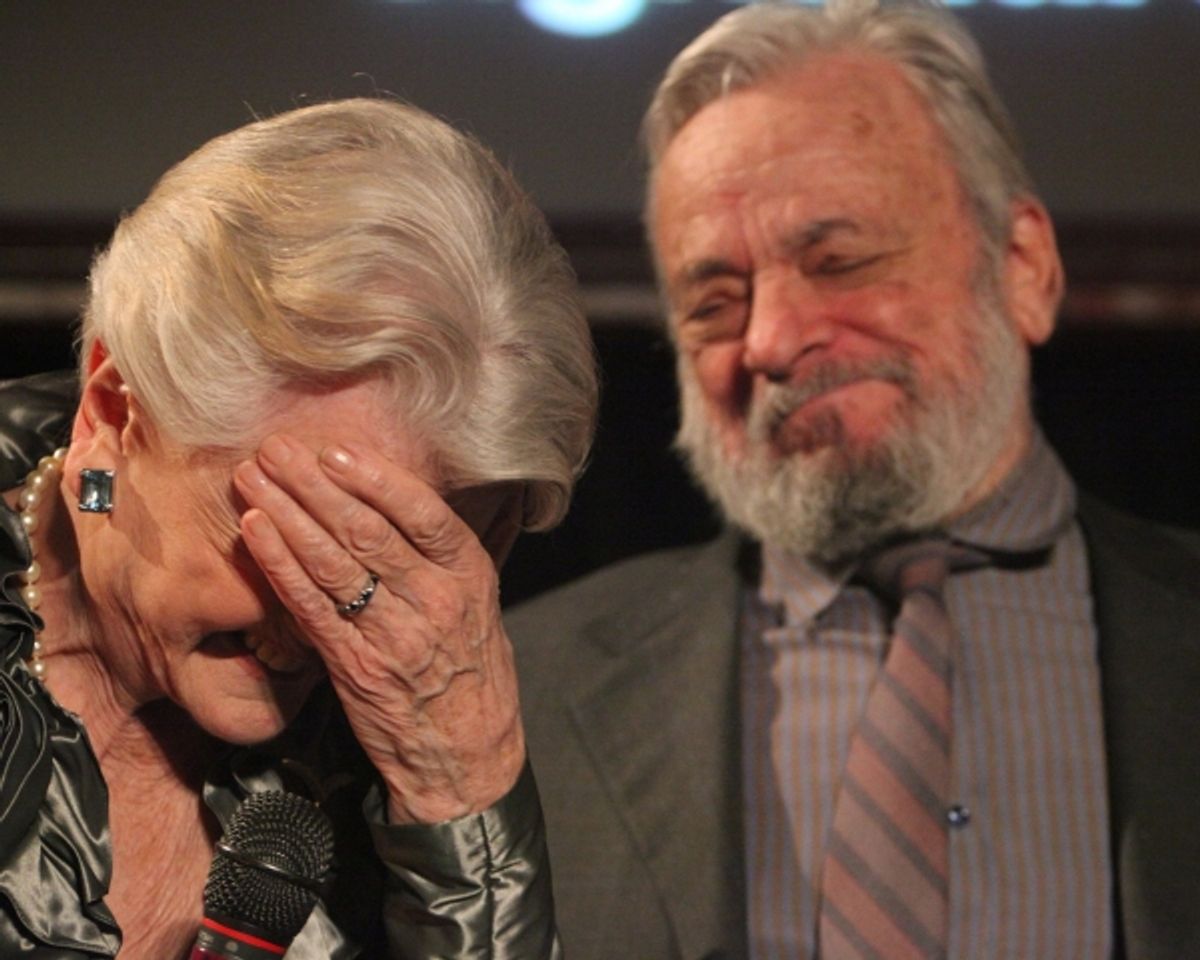Angela Lansbury and Stephen Sondheim at 