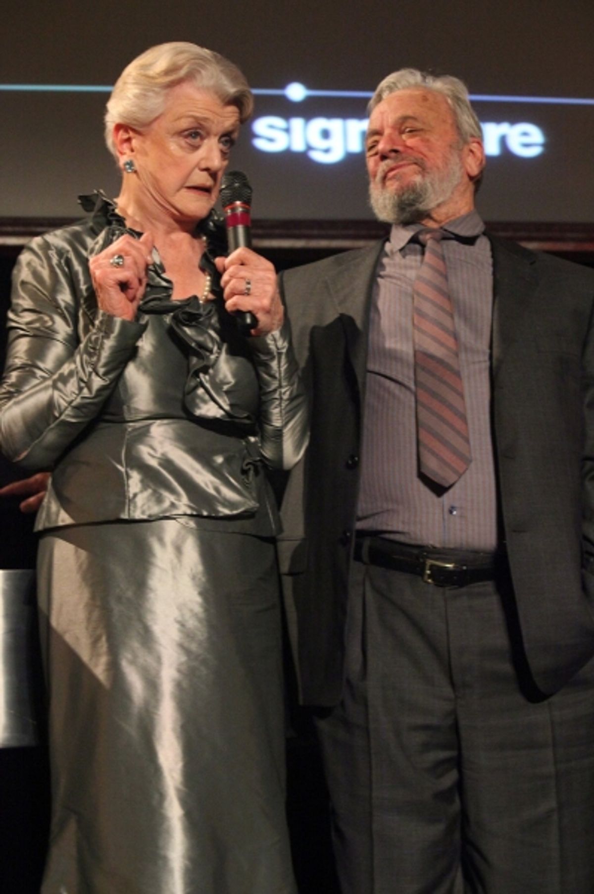 Angela Lansbury and Stephen Sondheim at 