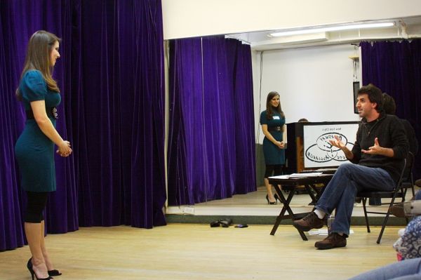 BAA Student Hillary Porter working with Jason Robert Brown Photo