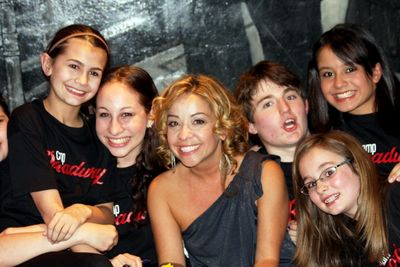 Jennifer Cody with Camp Broadway Kids Photo