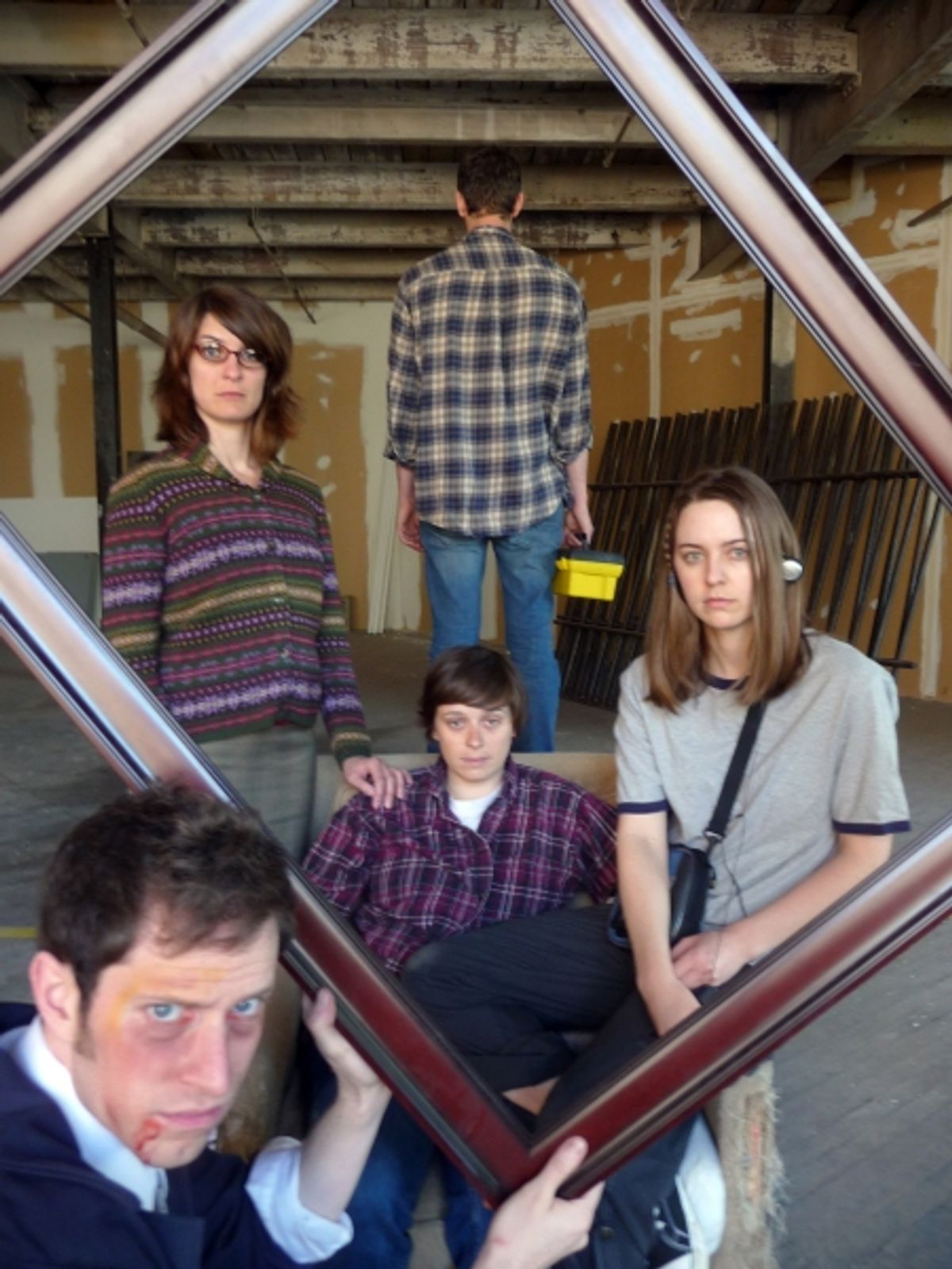 Brendan Ragan, (background L-R) Courtney Weber, Genevieve de Mahy, Elliott Rauh, Giti Jabaily at 