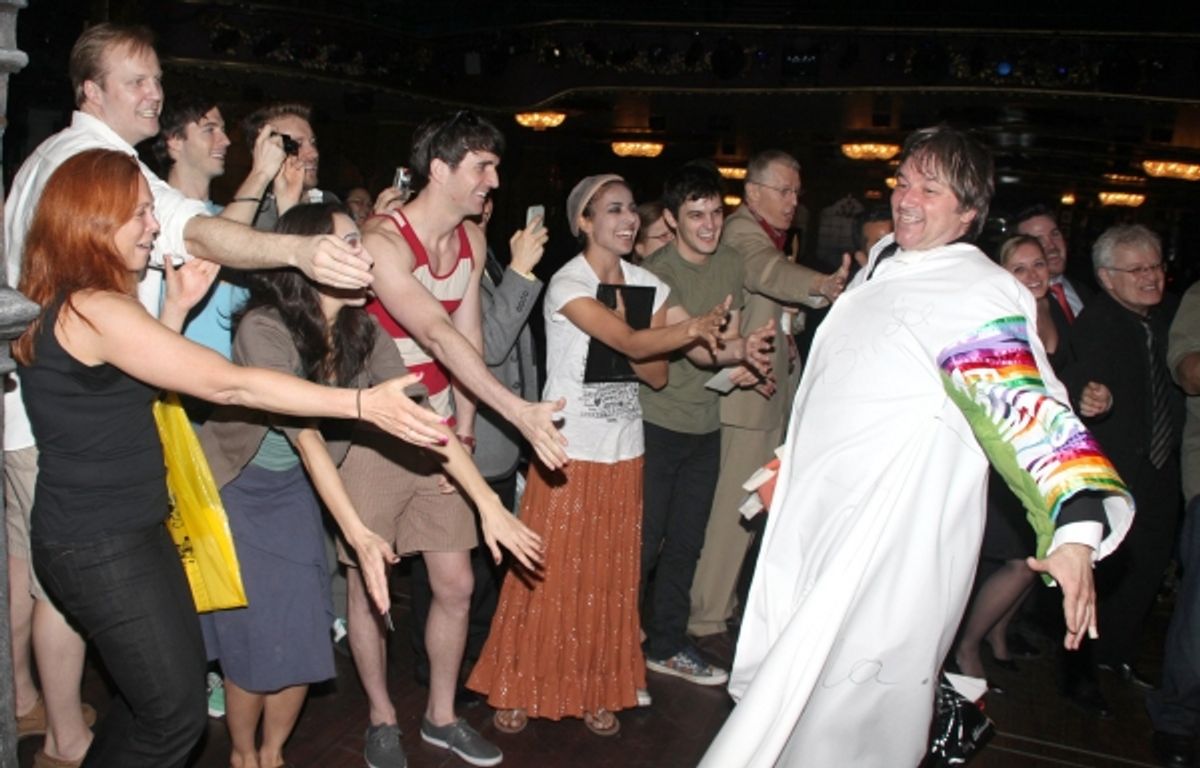 Bebe Neuwirth, Carolee Carmello, Jim Borstelmann and ADDAMS FAMILY Company at 