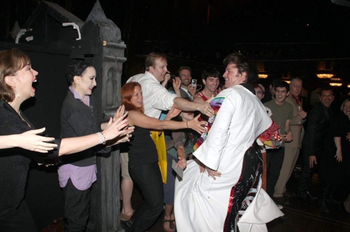 Bebe Neuwirth, Carolee Carmello, Jim Borstelmann and ADDAMS FAMILY Company at 