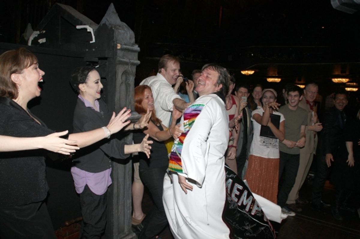 Bebe Neuwirth, Carolee Carmello, Jim Borstelmann and ADDAMS FAMILY Company at 