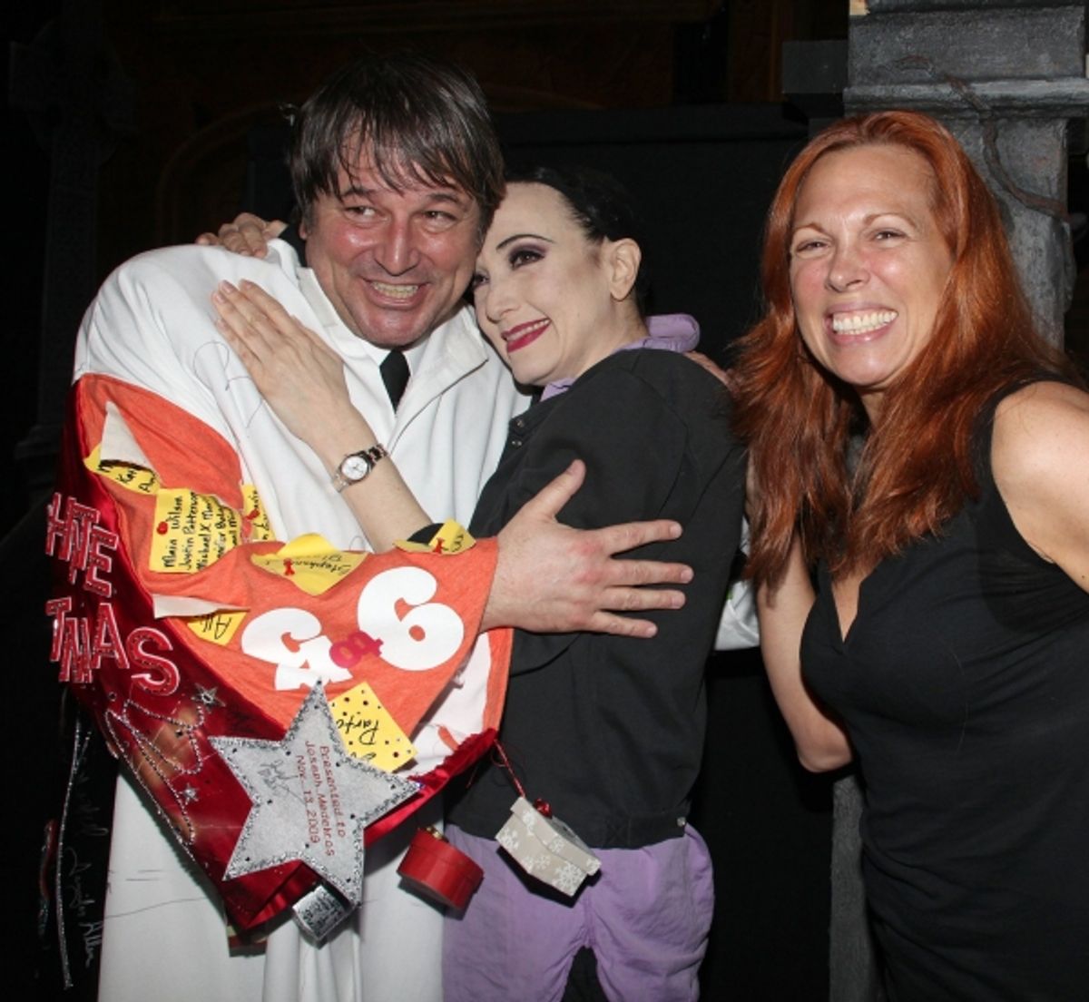 Jim Borstelmann, Bebe Neuwirth and Carolee Carmello at 