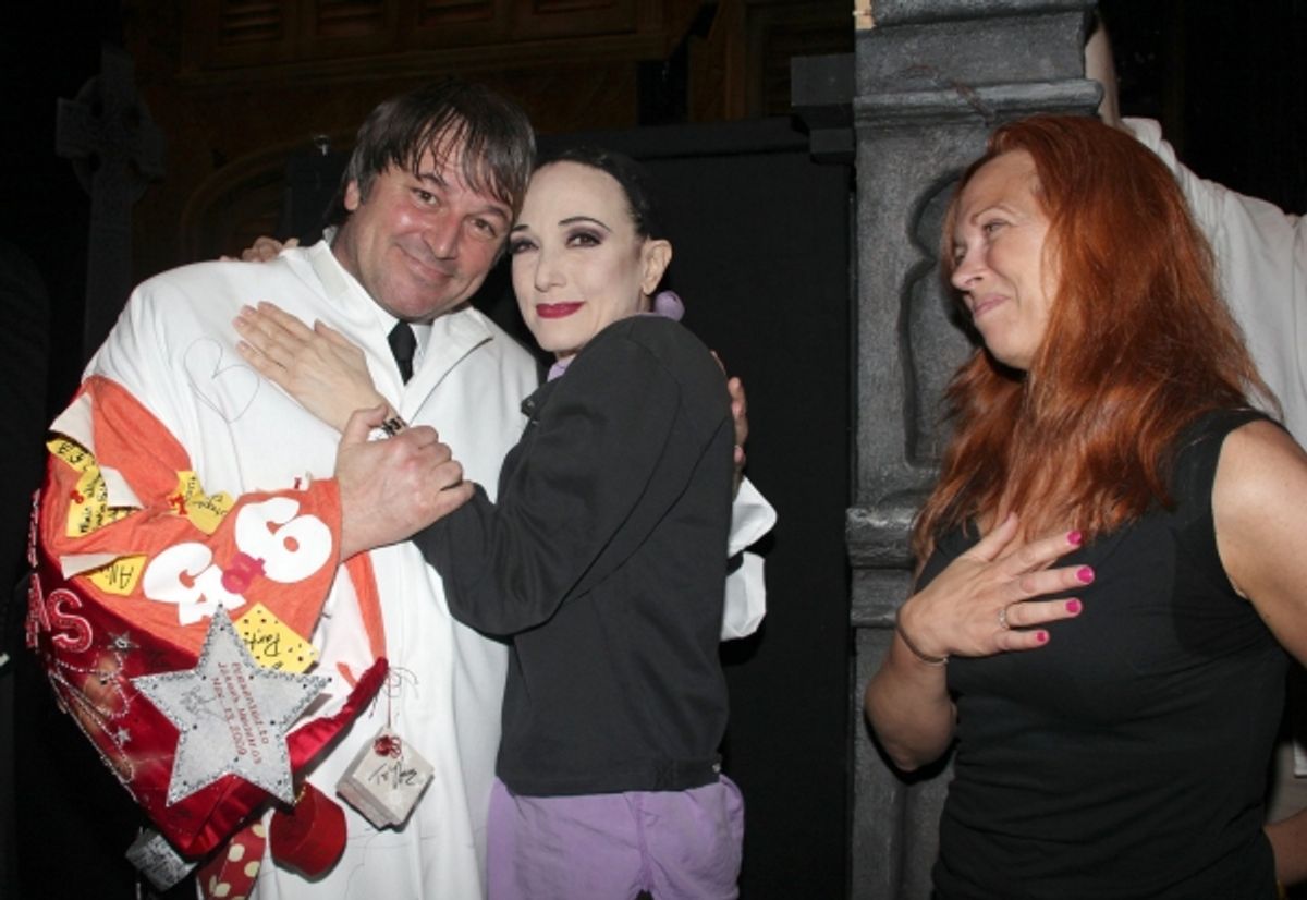 Jim Borstelmann, Bebe Neuwirth and Carolee Carmello at 