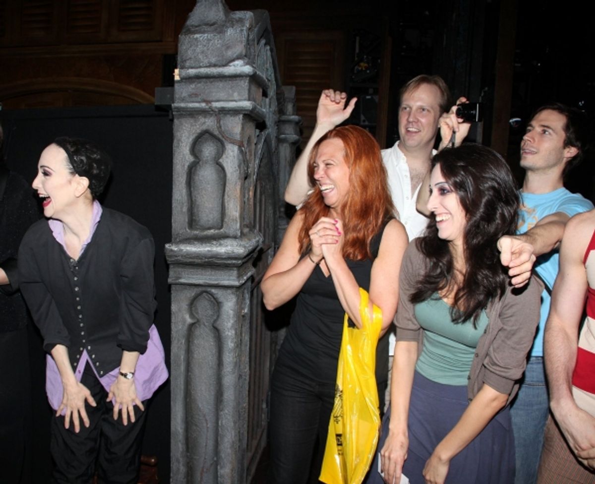 Bebe Neuwirth, Carolee Carmello and ADDAMS FAMILY Company at 