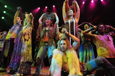 Kacie Sheik and the cast of HAIR Photo