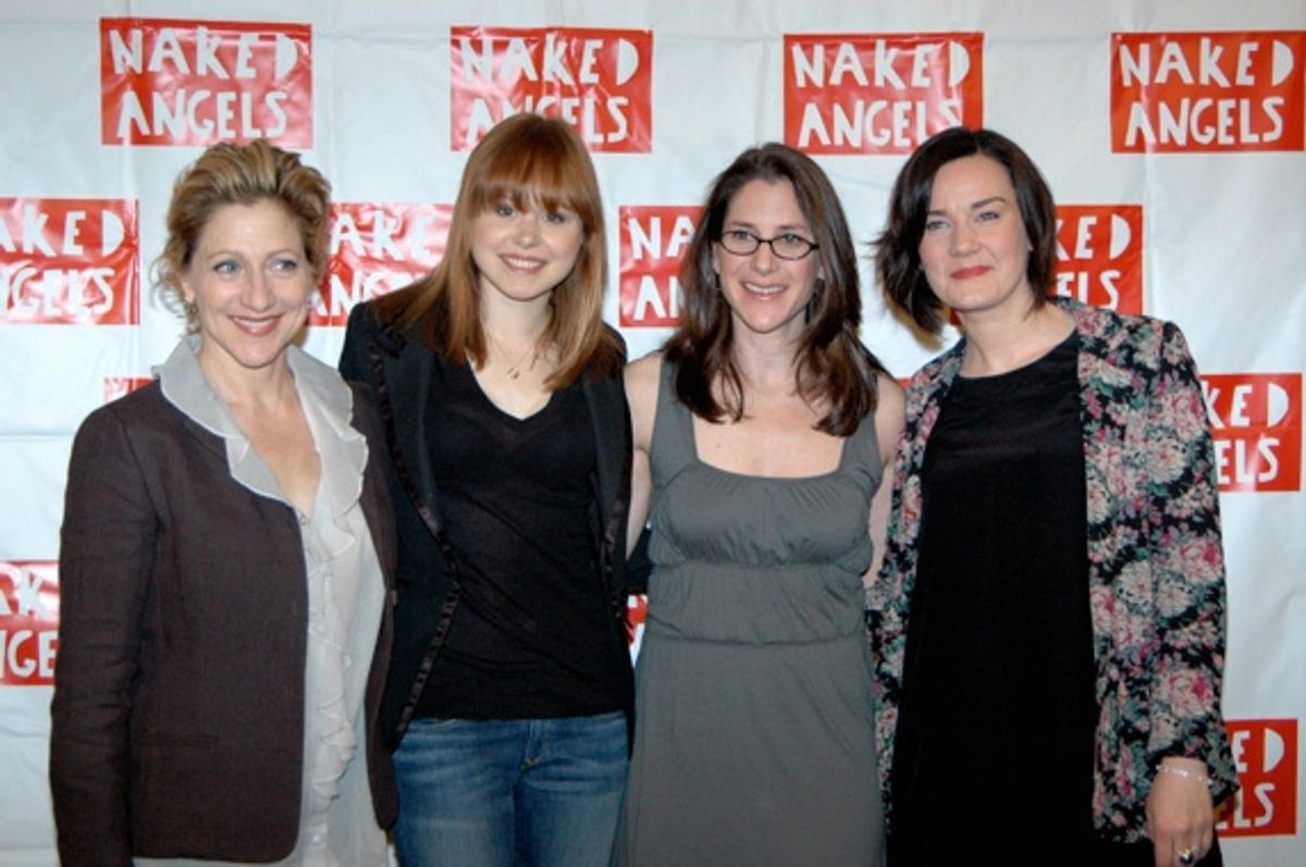 Edie Falco, Alison Pill, Anne Kauffman, and Chloe Moss at 
