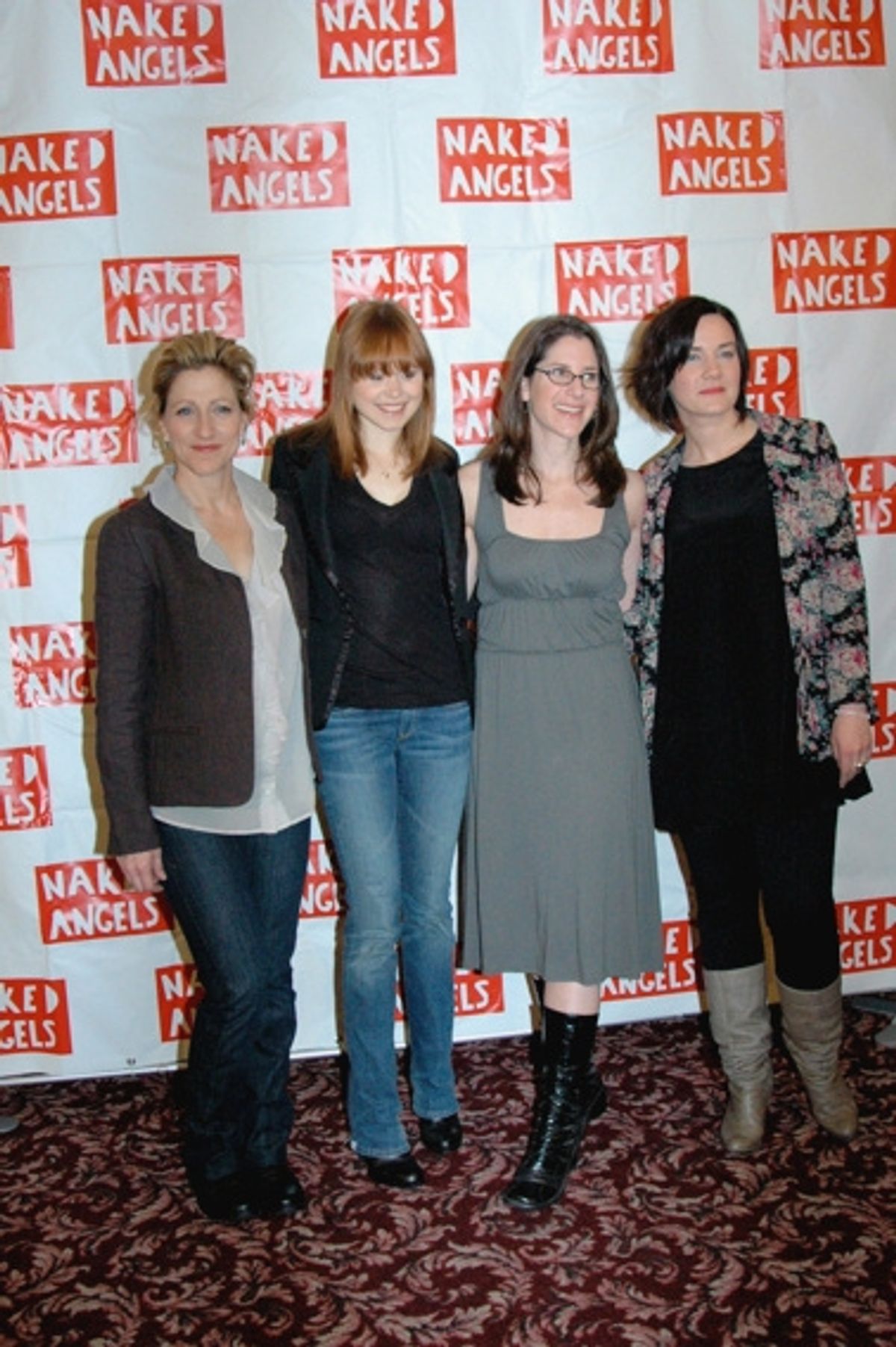 Edie Falco, Alison Pill, Anne Kauffman, and Chloe Moss at 