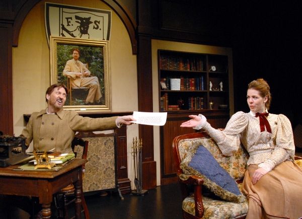 Warren Kelley as Bernard Shaw and Claire Warden  Photo