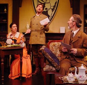 Jamee Vance as Beatrice Webb, Warren Kelley as Bernard Shaw, Marc Geller Photo