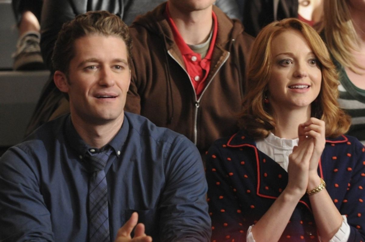Matthew Morrison and Jayma Mays at 