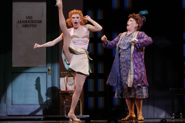 Ivy (Courtney Iventosch, left) has problems retaining her decorum around her vocal te Photo