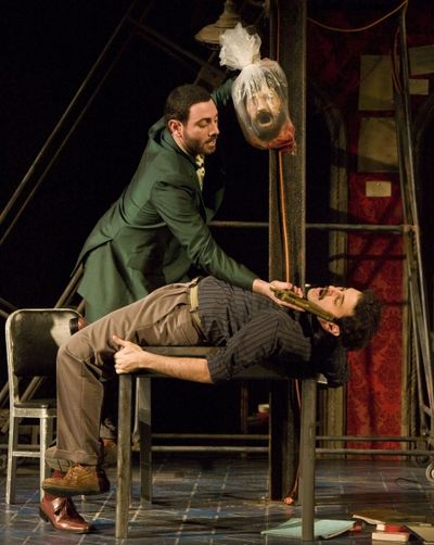 Hrach Titizian as Uday and Arian Moayed as Musa Photo