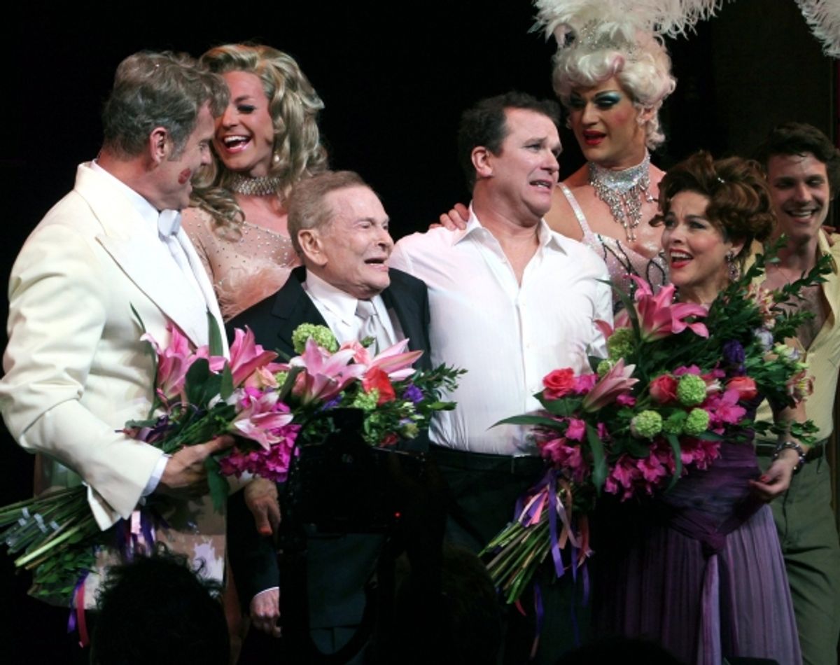 Kelsey Grammer, Douglas Hodge, Jerry Herman, Christine Andreas at 