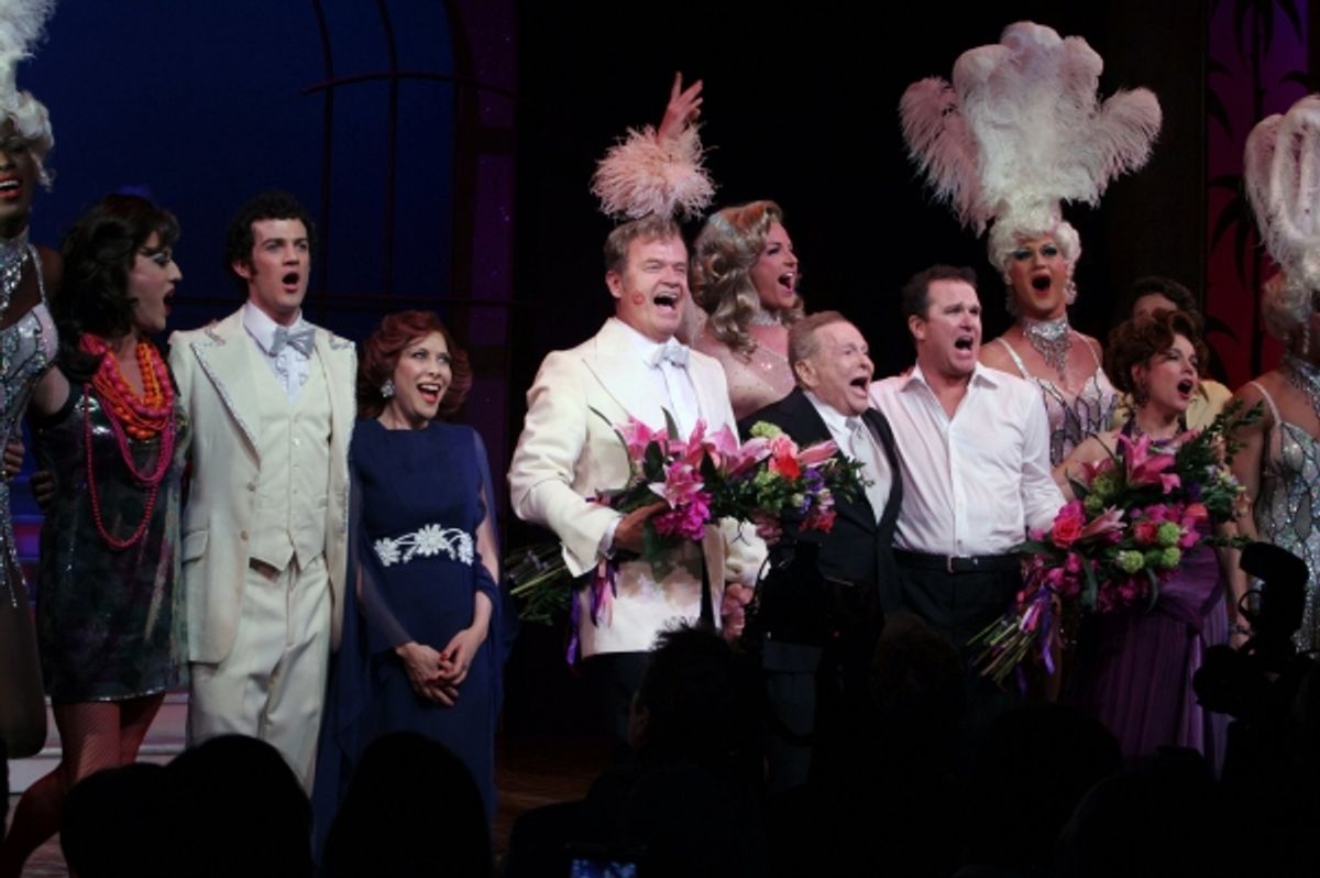 Kelsey Grammer, Douglas Hodge, Jerry Herman, Christine Andreas at 