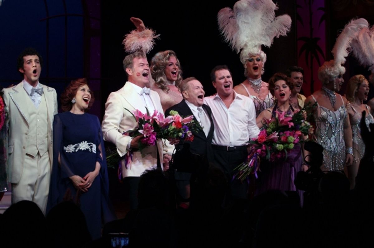 Kelsey Grammer, Douglas Hodge, Jerry Herman, Christine Andreas at 