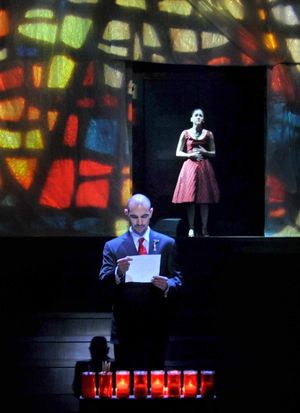 Javier MuÃ'±oz and Andrea Goss @ BroadwayWorld Javier MuÃ'±oz and Andrea Goss Photo