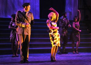 (front) Colin Hanlon and Angela Wildflower Polk; (back) Uzo Aduba, Clifton Duncan, and Jasmin Walker @ BroadwayWorld (front) Colin Hanlon and Angela Wildflower Polk; (back) Uzo Aduba, Clifton Duncan, an Photo