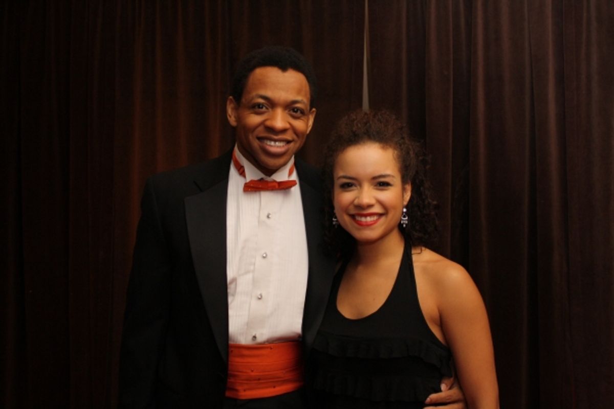 Derrick Baskin and Sydney Morton at 